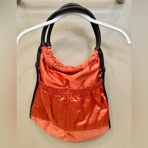 JPK Paris 75 Satin Orange Shoulder Bag.